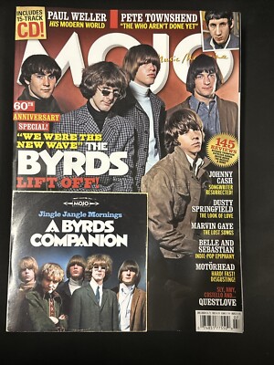 MOJO MAGAZINE JULY 2024 THE BYRDS On The Cover With Free  CD