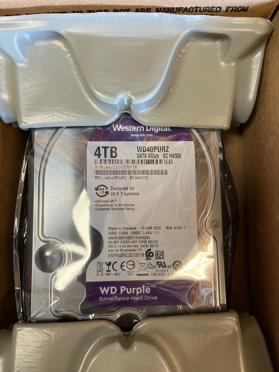 WD40PURZ- Western Digital 4TB SATA 6Gb/s SC HA500 Cache