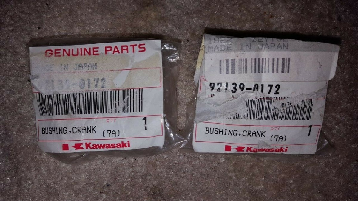 two pack NOS OEM kawasaki bushing crank part # 92139-0172 ZX-6R