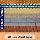 Textured Sheet Range EXPO Brick Block Stone Slate 2mm 4mm 7mm 