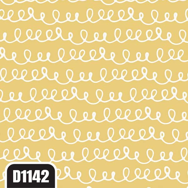 Vinyl Wrap Roll Sticker Furniture Cartoon Vector Background Wave Yellow