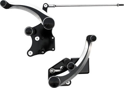 Accutronix Forward Controls Mit Hauptbremszylinder Diamant - Nacht Serie Schwarz