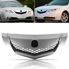 Fits 2009 2010 2011 Acura TL Front Bumper Upper Grille Satin Finished Chrome New