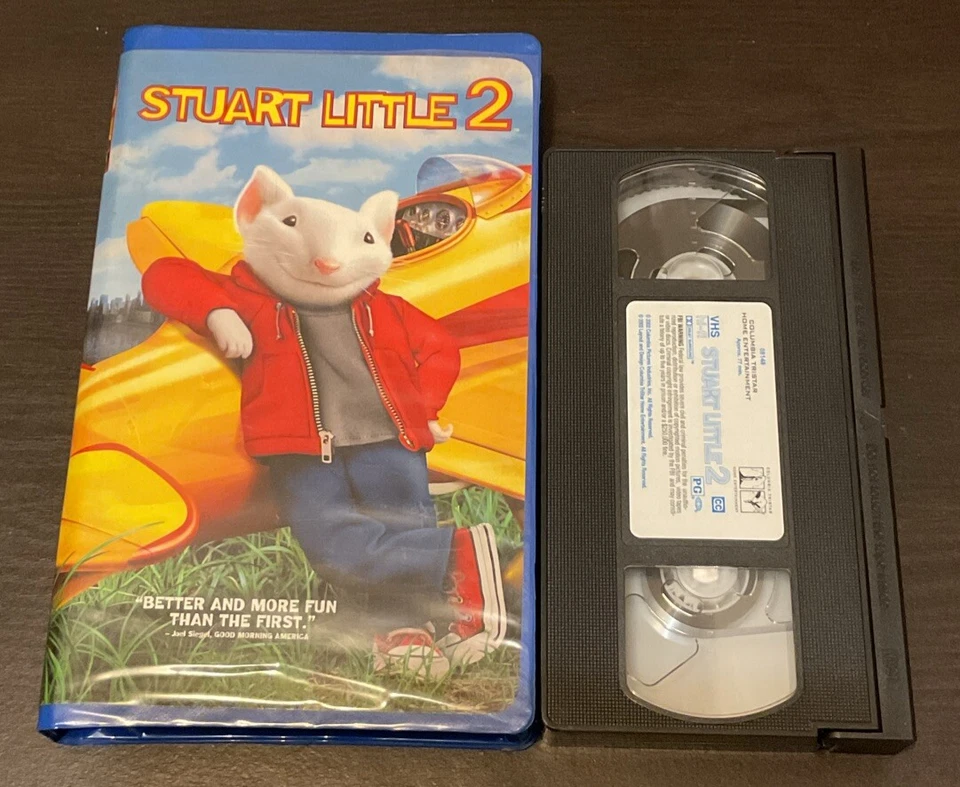 Stuart Little 1 & 2 VHS Clamshell Lot Michael J Fox Tested- Very Good Condition - Image 4 of 4