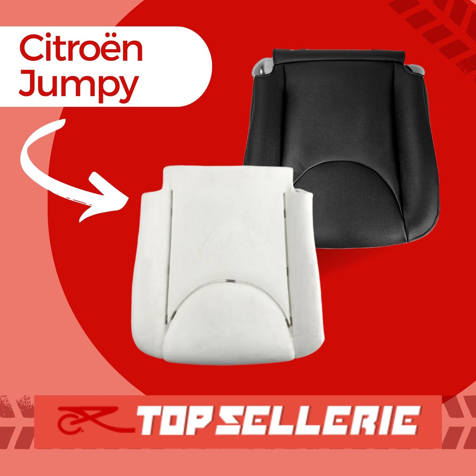 Assise affaissée sur Jumpy II ? Kit mousse et housse simili gris