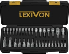 LEXIVON Master TORX Bit Socket Set,Premium S2 Alloy Stee Complete 34-Piece LX149
