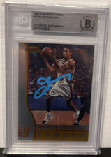 1996-97 Bowman's Best #R1 Allen Iverson RC Rookie Signed AUTO BGS BAS Slabbed