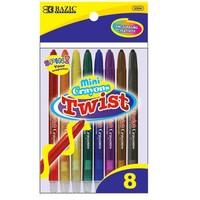 Bazic 8 Color Mini Propelling Crayon Set on sale Bazic 8 Color Mini Propelling Crayon Set on sale