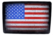 Non Slip Lint Free Gun Cleaning Mat / Mouse Pad 18" x 12" x 7/64" USA Flag Print