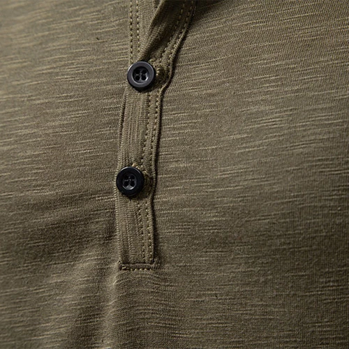 Men T Shirts Long Sleeve T-shirt Mens Henley Neck Daily Wear Casual Basic Top AU - Picture 20 of 41