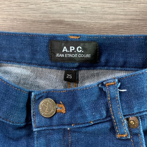 APC Jean Etroit Court Womens Size 25 Skinny Stretch Denim Low Rise Ankle Jeans - Picture 4 of 14
