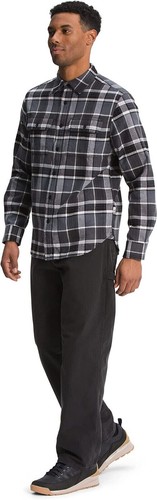 THE NORTH FACE Men's Arroyo Flannel Shirt, Vanadis Grey Large Half Dome Plaid L - Picture 6 of 8