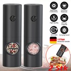 2 Profi Pfeffermühle Elektrische Salz und Pfeffermühle Gewürzmühle Salzmühle Set