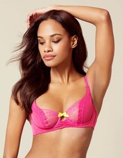 Agent Provocateur FERNN Bra 36C NWT Pink Orig. 165 RARE  A5 