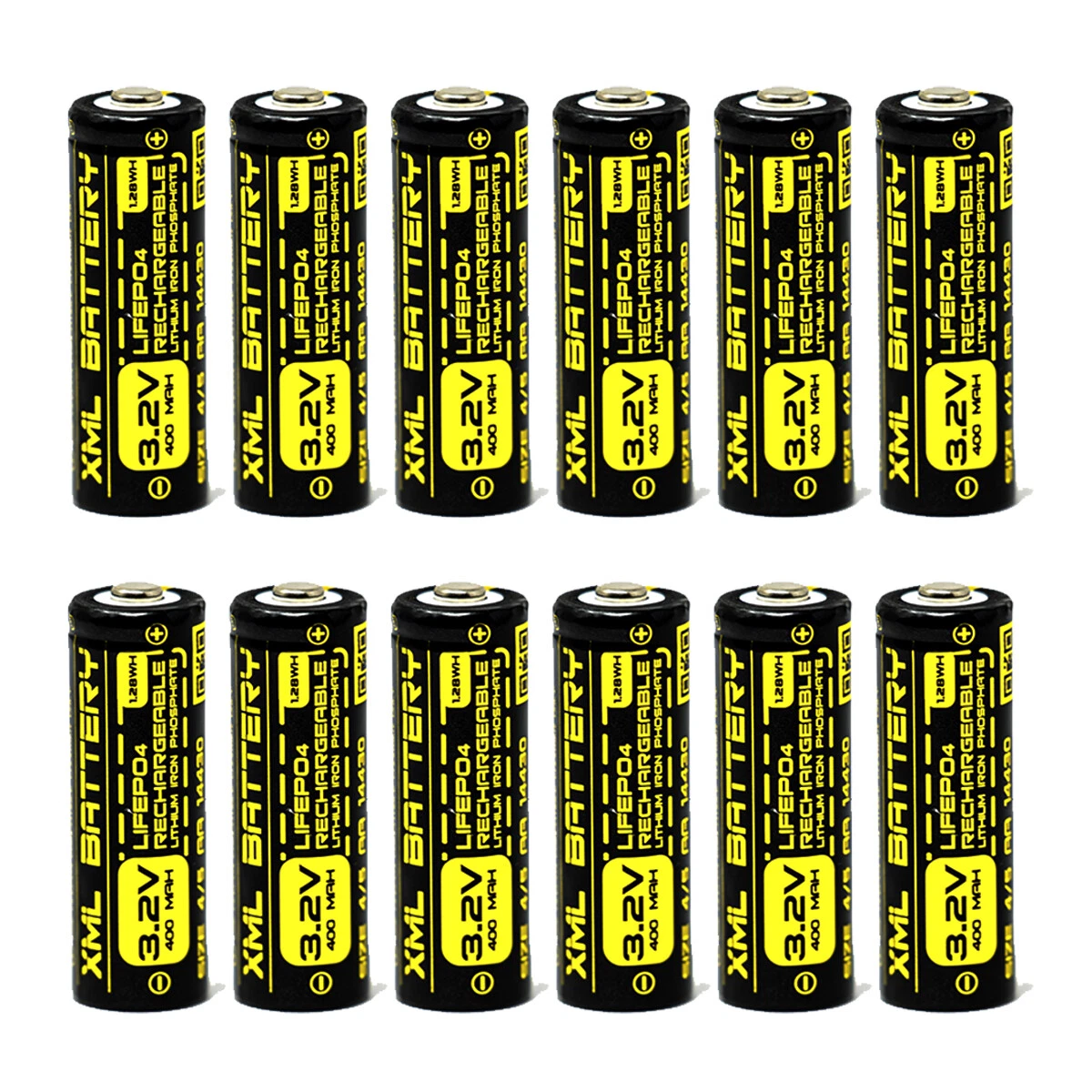 Lifepo4 size 14430 rechargeable solar battery 3.2 v 400mah online