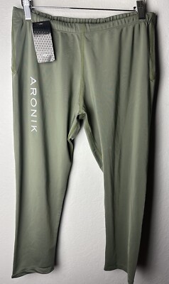 Aronik Mens Size XL Jock Spandex Swim Leggings Compression Pants Cropped Green
