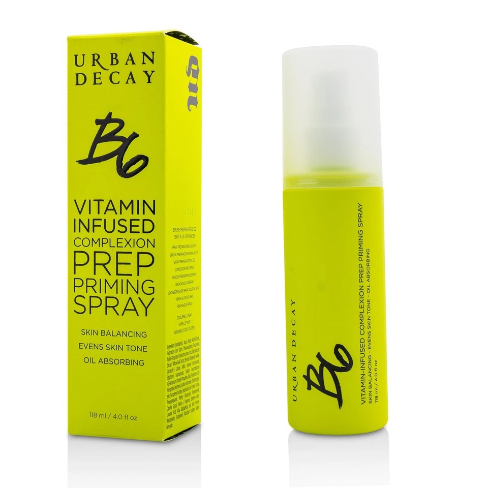 Urban Decay B6 Vitamin Infused Complexion Prep Priming Spray 4oz Primer-NIB - Image 2 of 2