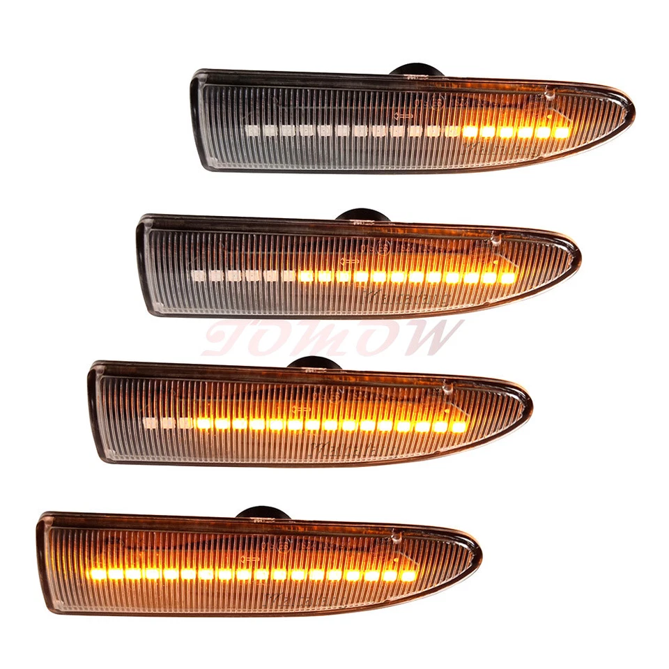 2 светодиодных последовательных боковых габаритных фонаря указателя поворота для JAGUAR X-TYPE 2002-2008 - Изображение 3 из 4