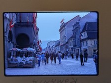 33 Original Slides Romania Bucharest Street Scenes City People Cars 1978