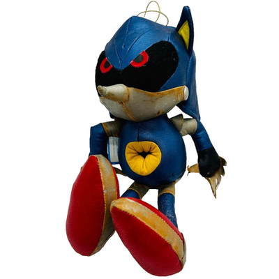 Sonic The Fighters Metal Sonic Plush Toy doll 1996 w/Tag Sonic the