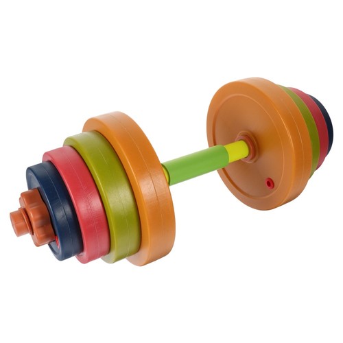 Haltère,Jouets d'haltères pour enfants,équipement de gymnastique,d'haltères,de Fitness- Bleu