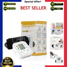 Digital Arm Blood Pressure Monitor Automatic Pulse Meter Backlight Home