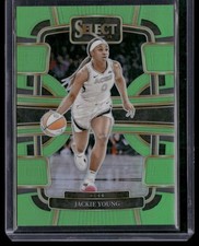 2024 Panini Select WNBA #38 Jackie Young Prizms Neon Green #/75