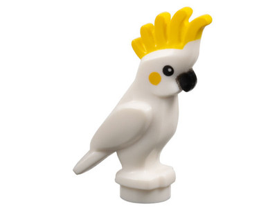Lego Bird, Parrot Cockatoo with Yellow Crest -6333pb01-Farbauswahl-color choice