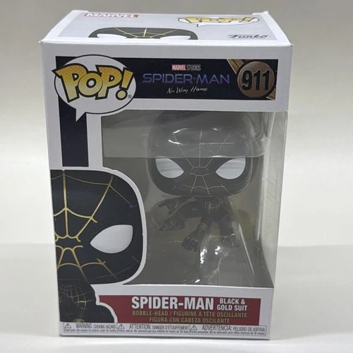 Funko Pop! Marvel - Spider-Man No Way Home - Black & Gold Suit #911 Figure & Box