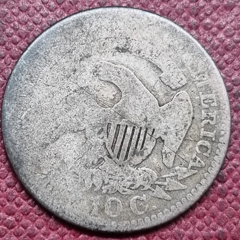 1828 Capped Bust Dime 10c Circulated #96793 - Image 2 of 2