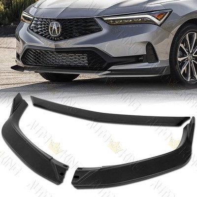 FOR 23-25 ACURA INTEGRA TR-STYLE MATT BLACK FRONT BUMPER LIP BODY SPOILER