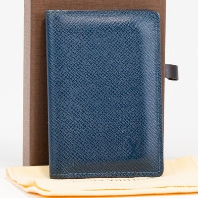 Louis Vuitton Organizer Do Posh Card Case Taiga Blue Marines
