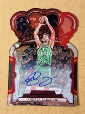 2023-24 Crown Royale EuroLeague Andrea Bargnani #87 Crystal Red Auto 08/99