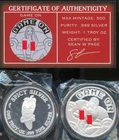 STL Mint Spicy Silver Game On 1 Oz .999 Silver Round W/ COA LTD 500