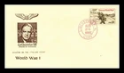 DR JIM STAMPS US COVER WORLD WAR I VETERANS FDC ALEXANDER HANDCRAFTED