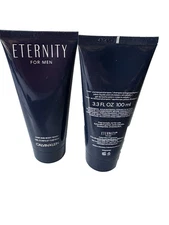 LOT OF 2 Eternity by Calvin Klein 3.3 Oz Each/Hair & Body Wash for Men-