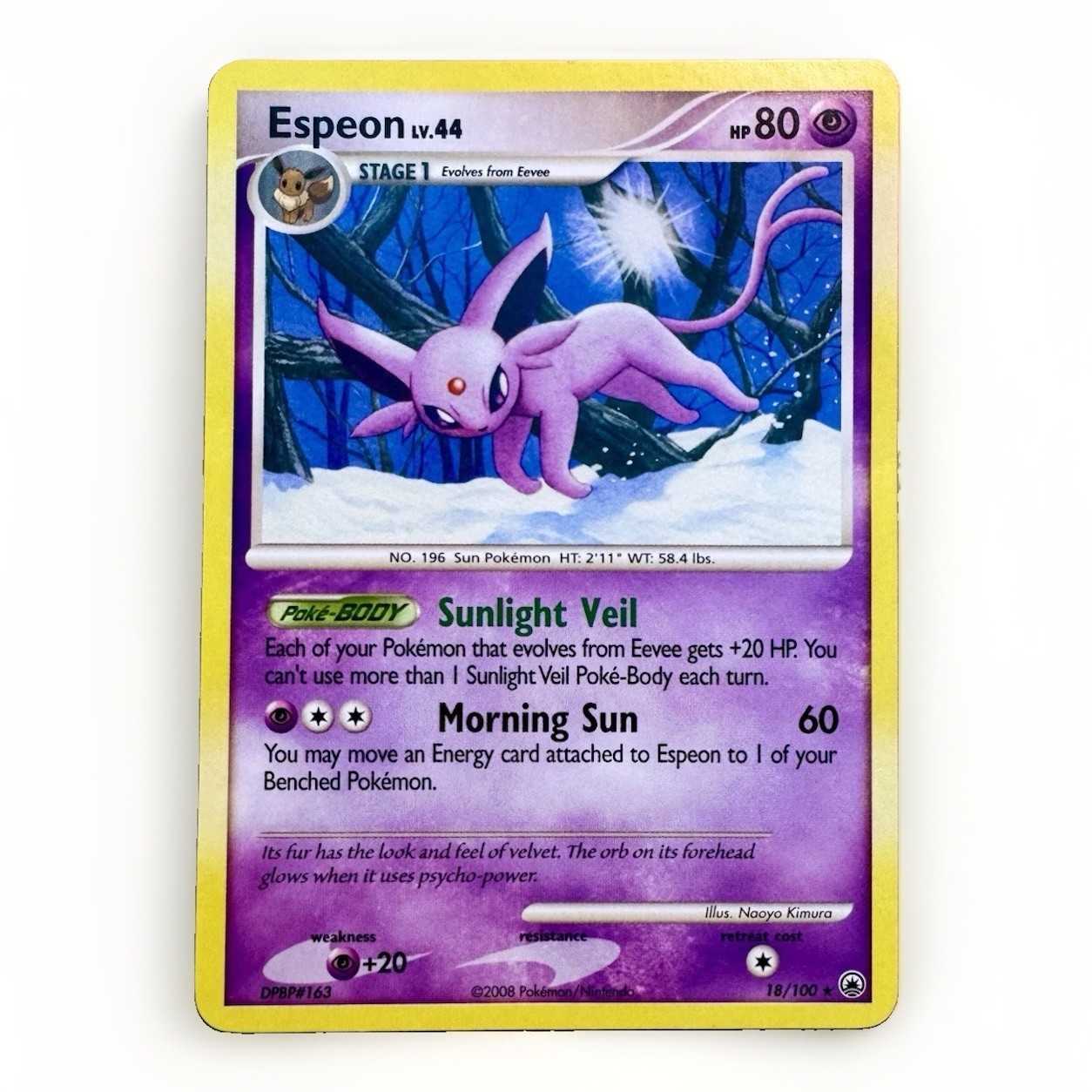 Pokemon TCG Espeon 18/100 Majestic Dawn English 2008