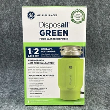 GE 1/2 HP Disposall Green GFC520V  Septic Friendly Food Waste Garbage Disposal