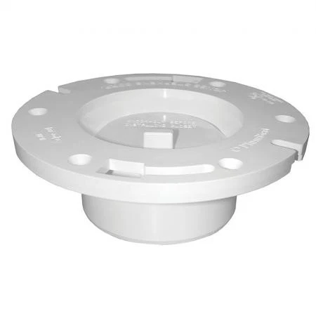 Jones Stephens C50340 3 x 4 in. PVC Closet Flange with Knockout - Picture 2 of 3