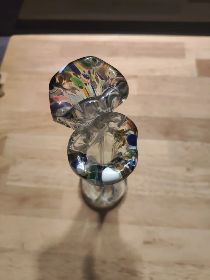 Vintage Murano-Stil Glasvase – Handarbeit – 50er/70er Jahre - Bild 3 von 4