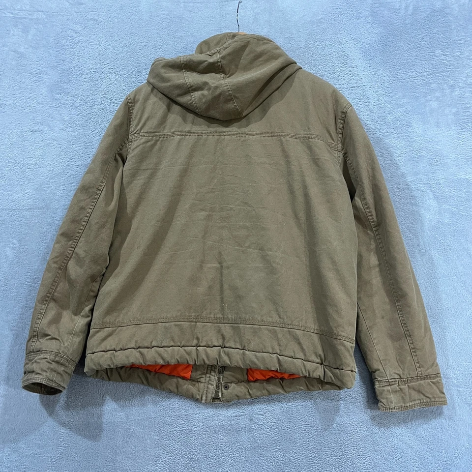 Jaqueta de Lona Masculina Quiksilver Casaco Grande Capuz Removível Trabalho Y2K - Imagem 2 de 4