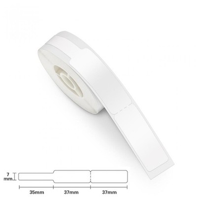 Niimbot Thermoetiketten für Kabel, 12,5x74+35, 65 Stück, weiß