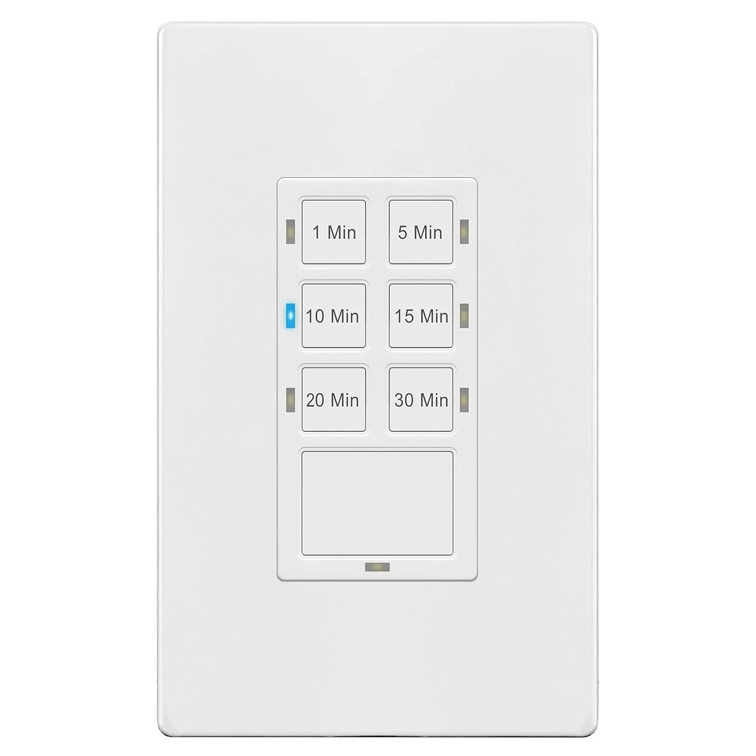 30-Min Countdown Timer Switch for Bathroom Fans and Lights, Neutral Wire Requir