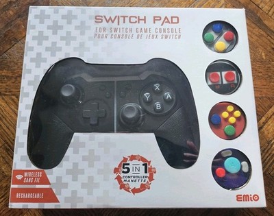  Switch Pad for Nintendo Switch - Wireless Connectivity. Emio 5-in-1 NEW!