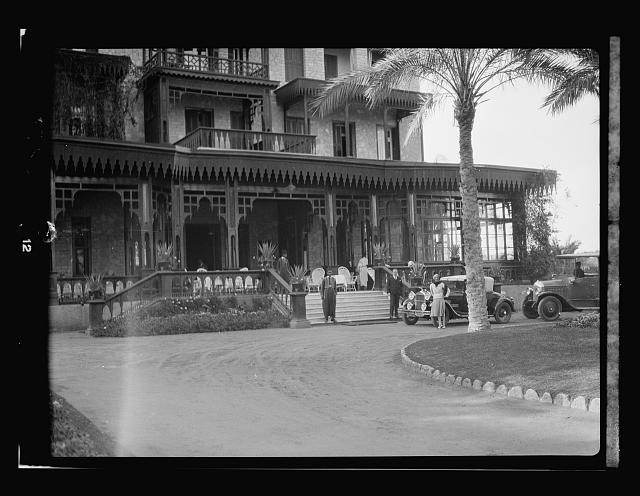 Egyptian Hotels, Ltd, Cairo. Mena House hotel. Exterior showing main entrance