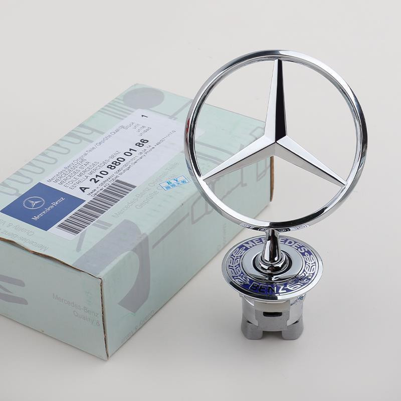 For Mercedes-Benz Front Hood Ornament Mounted Standing Star Badge Emblem NEW
