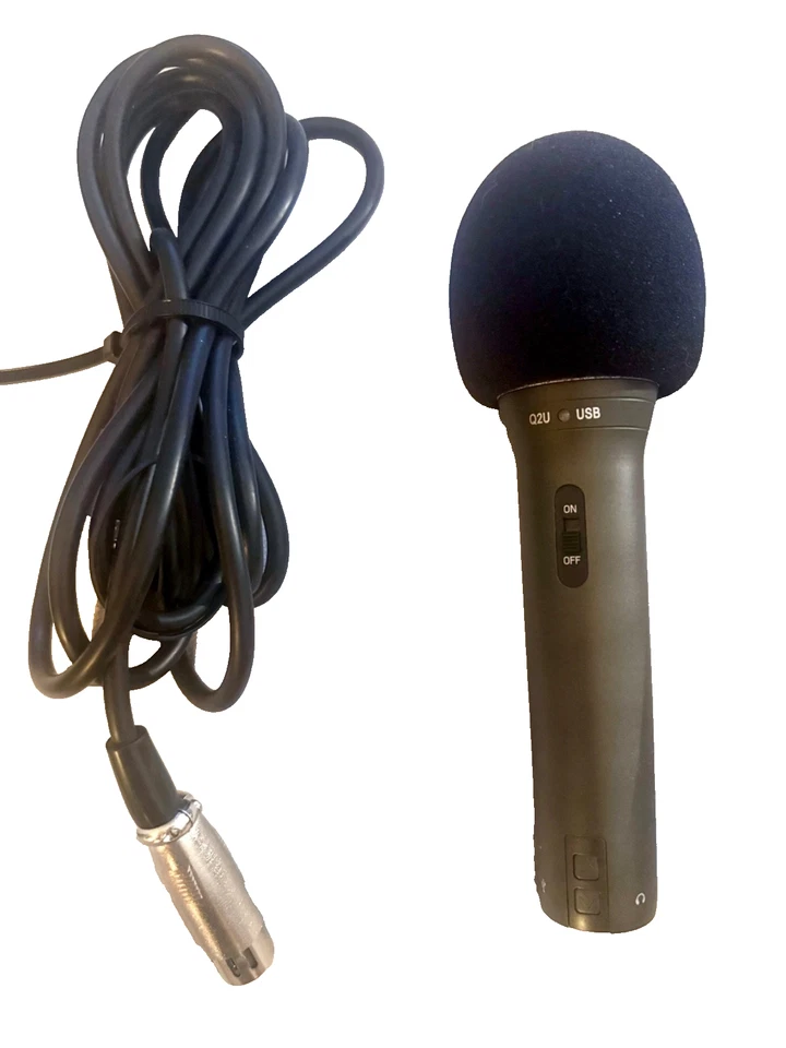 Samson Q2U Recording Podcasting USB XLR Dynamic Live Microphone EXCEPTIONAL - Image 2 of 3