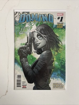Domino #1 (Marvel Comics June 2018) NM- Comic Book Greg Land Cover