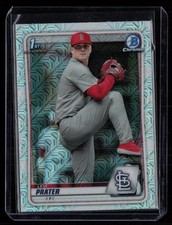 LEVI PRATER 2020 BOWMAN DRAFT CHROME MOJO REFRACTORS RC ST. LOUIS CARDINALS