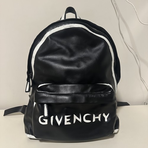 Givenchy Leather Backpack Black Used Excellent